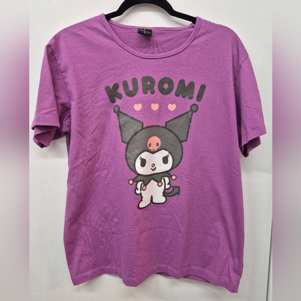 🌼5/$20 Kuromi Graphic Purple Tee XL